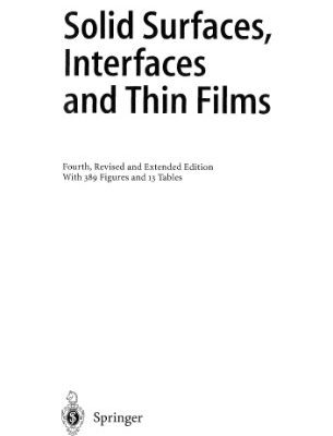 خرید و دانلود نسخه کامل کتاب Solid Surfaces, Interfaces and Thin Films (Springer 2001)