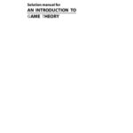 خرید و دانلود نسخه کامل کتاب Solution manual for AN INTRODUCTION TO GAME THEORY