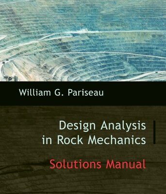 خرید و دانلود نسخه کامل کتاب Solutions Manual for Elements of Design Analysis in Rock Mechanics