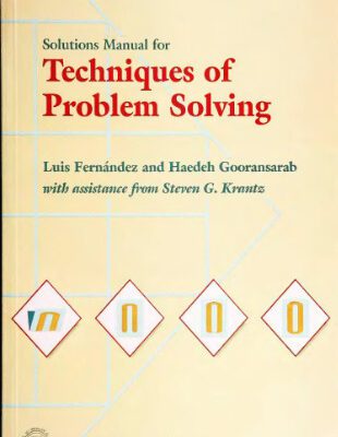 خرید و دانلود نسخه کامل کتاب Solutions manual for Techniques of problem solving