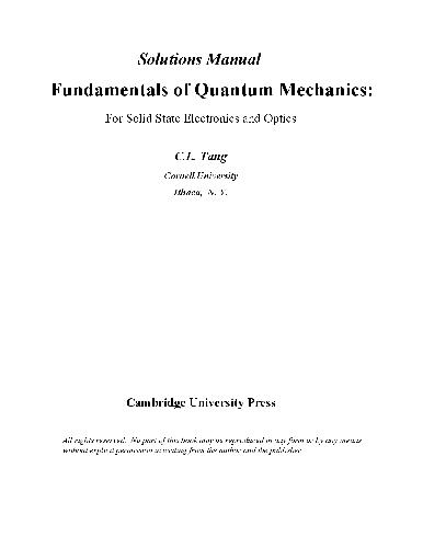 خرید و دانلود نسخه کامل کتاب Solutions Manual. Fundamentals of Quantum Mechanics: for solid state electronics and optics_68be0be9042d0.jpeg خرید و دانلود نسخه کامل کتاب Solutions Manual. Fundamentals of Quantum Mechanics: for solid state electronics and optics
