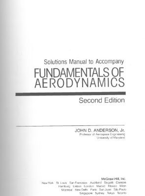 خرید و دانلود نسخه کامل کتاب Solutions Manual to Accompany Fundamentals of Aerodynamics