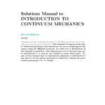 خرید و دانلود نسخه کامل کتاب Solutions Manual to An Introduction to Continuum Mechanics