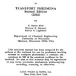 خرید و دانلود نسخه کامل کتاب Solutions to the Problems in Transport Phenomena