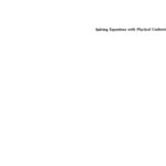 خرید و دانلود نسخه کامل کتاب Solving Equations With Physical Understanding