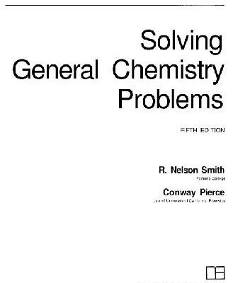 خرید و دانلود نسخه کامل کتاب Solving general chemistry problems