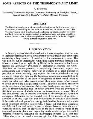 خرید و دانلود نسخه کامل کتاب Some aspects of the thermodynamic limit