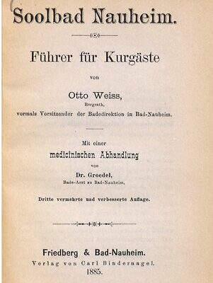 خرید و دانلود نسخه کامل کتاب Soolbad Nauheim. Führer für Kurgäste