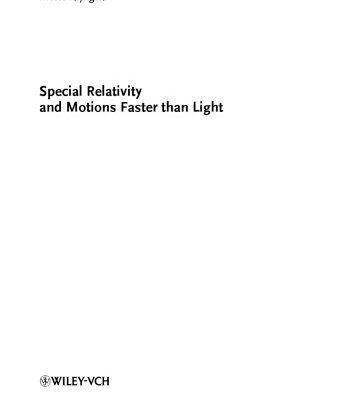 خرید و دانلود نسخه کامل کتاب Special Relativity and Motions Faster Than Light