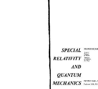 خرید و دانلود نسخه کامل کتاب Special Relativity and Quantum Mechanics