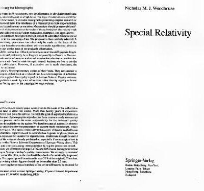 خرید و دانلود نسخه کامل کتاب Special Relativity