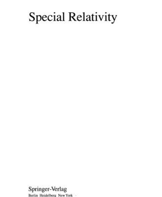 خرید و دانلود نسخه کامل کتاب Special relativity