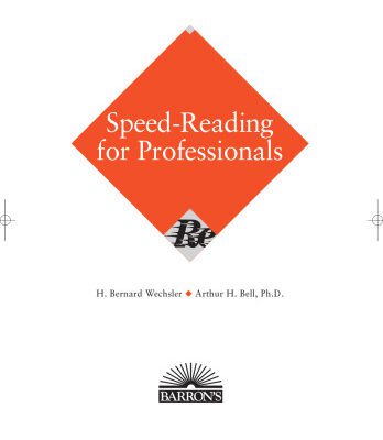 خرید و دانلود نسخه کامل کتاب Speed Reading for Professionals
