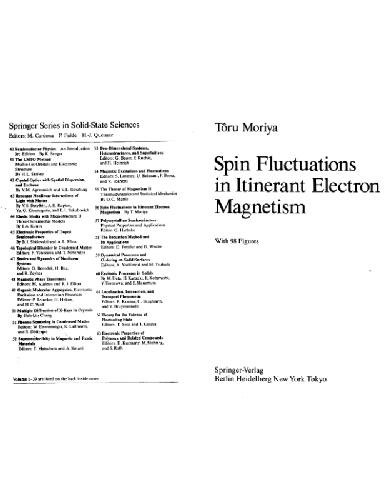 خرید و دانلود نسخه کامل کتاب Spin fluctuations in itinerant electron magnetism_68bf2f3183884.jpeg خرید و دانلود نسخه کامل کتاب Spin fluctuations in itinerant electron magnetism