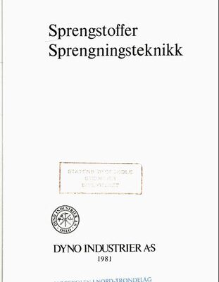 خرید و دانلود نسخه کامل کتاب Sprengstoffer, sprengningsteknikk