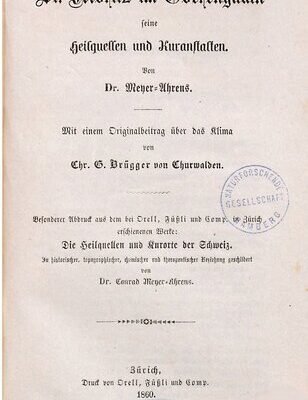 خرید و دانلود نسخه کامل کتاب St. Moritz im Oberengadin, seine Heilquellen und Kuranstalten