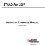 خرید و دانلود نسخه کامل کتاب STAAD.Pro 2007 American Examples Manual