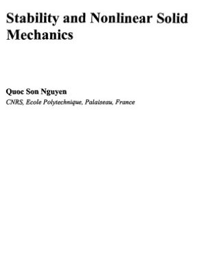 خرید و دانلود نسخه کامل کتاب Stability and nonlinear solid mechanics
