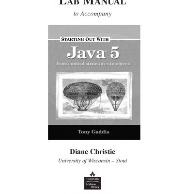 خرید و دانلود نسخه کامل کتاب Starting Out with Java 5: Lab Manual to Accompany ‘Starting out with Java 5’