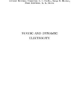 خرید و دانلود نسخه کامل کتاب Static and dynamic electricity