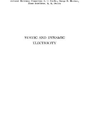 خرید و دانلود نسخه کامل کتاب Static and dynamic electricity