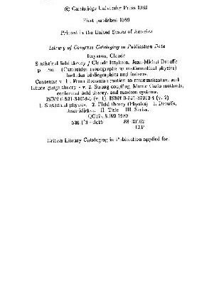 خرید و دانلود نسخه کامل کتاب Statistical field theory