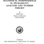 خرید و دانلود نسخه کامل کتاب Statistical Independence in Probability, Analysis and Number Theory, the Carus Mathematical Monographs Number 12