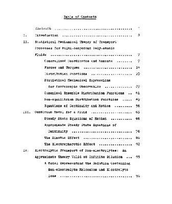 خرید و دانلود نسخه کامل کتاب Statistical Mechanical Theory of the Electrolytic Transport of Non-electrolytes