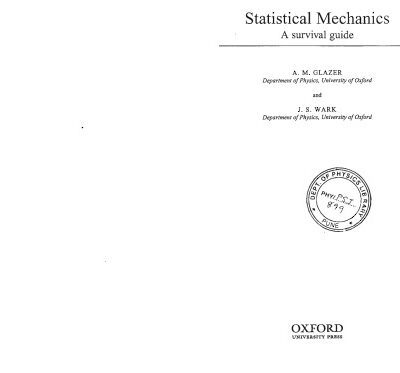 خرید و دانلود نسخه کامل کتاب Statistical mechanics: a survival guide