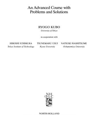 خرید و دانلود نسخه کامل کتاب Statistical mechanics: advanced course with problems and solutions