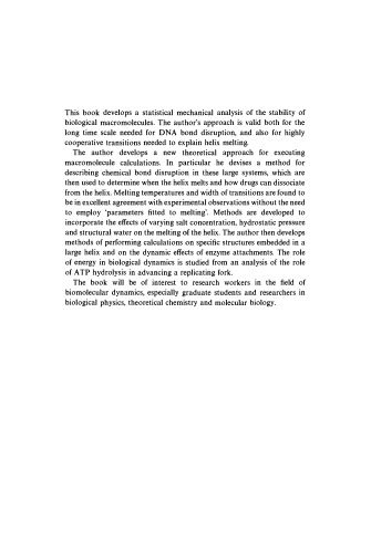 خرید و دانلود نسخه کامل کتاب Statistical Mechanics and Stability of Macromolecules: Application to Bond Disruption, Base Pair Separation, Melting, and Drug Dissociation of the DNA Double Helix_68b6613e820df.jpeg خرید و دانلود نسخه کامل کتاب Statistical Mechanics and Stability of Macromolecules: Application to Bond Disruption, Base Pair Separation, Melting, and Drug Dissociation of the DNA Double Helix