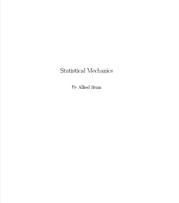 خرید و دانلود نسخه کامل کتاب Statistical Mechanics