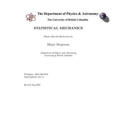 خرید و دانلود نسخه کامل کتاب Statistical Mechanics