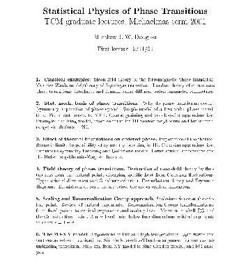 خرید و دانلود نسخه کامل کتاب Statistical physics of phase transitions