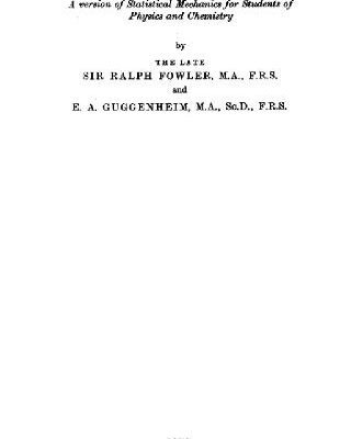 خرید و دانلود نسخه کامل کتاب Statistical thermodynamics: A version of statistical mechanics for students of physics and chemistry