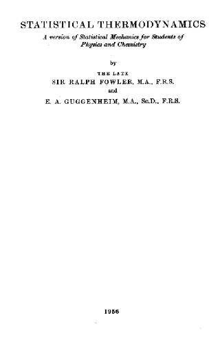 خرید و دانلود نسخه کامل کتاب Statistical thermodynamics: A version of statistical mechanics for students of physics and chemistry_68bed8949b89e.jpeg خرید و دانلود نسخه کامل کتاب Statistical thermodynamics: A version of statistical mechanics for students of physics and chemistry