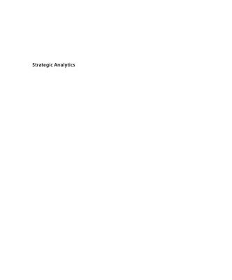 خرید و دانلود نسخه کامل کتاب Strategic Analytics: Integrating Management Science and Strategy