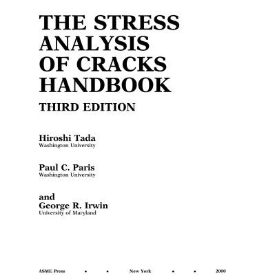 خرید و دانلود نسخه کامل کتاب Stress Analysis of Cracks Handbook, Third Edition
