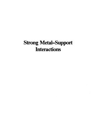 خرید و دانلود نسخه کامل کتاب Strong Metal-Support Interactions