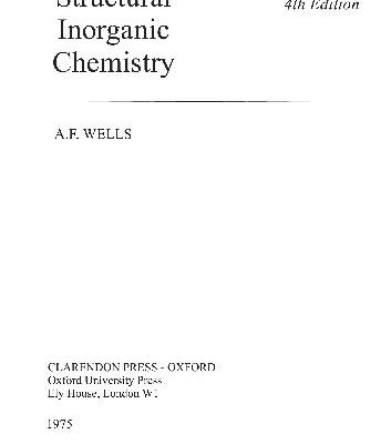 خرید و دانلود نسخه کامل کتاب Structural Inorganic Chemistry