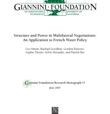 خرید و دانلود نسخه کامل کتاب Structure and Power in Multilateral Negotiations: An Application to French Water Policy