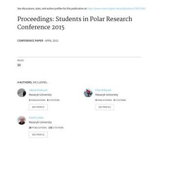 خرید و دانلود نسخه کامل کتاب Students in Polar Research Conference 2015
