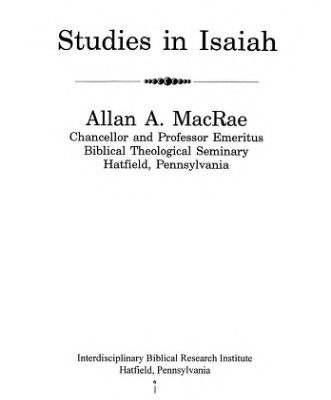 خرید و دانلود نسخه کامل کتاب Studies in Isaiah