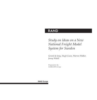 خرید و دانلود نسخه کامل کتاب Study on Ideas on a New National Freight Model System for Sweden