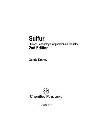 خرید و دانلود نسخه کامل کتاب Sulfur. History, Technology, Applications & Industry_68d2efe3995ec.jpeg خرید و دانلود نسخه کامل کتاب Sulfur. History, Technology, Applications & Industry