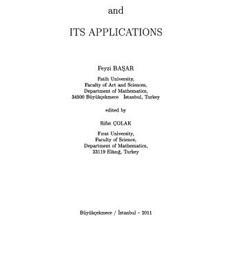 خرید و دانلود نسخه کامل کتاب Summability theory and its applications