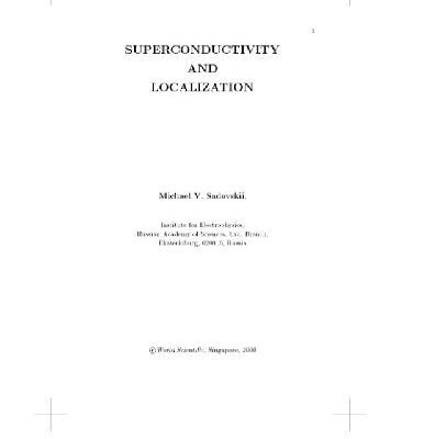 خرید و دانلود نسخه کامل کتاب Superconductivity and Localization