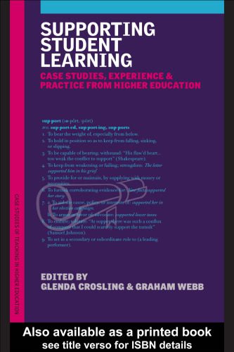 خرید و دانلود نسخه کامل کتاب Supporting Student Learning: Case Studies, Experience and Practice from Higher Education (Case Studies of Teaching in Higher Education Series)_68ce74f349474.jpeg خرید و دانلود نسخه کامل کتاب Supporting Student Learning: Case Studies, Experience and Practice from Higher Education (Case Studies of Teaching in Higher Education Series)