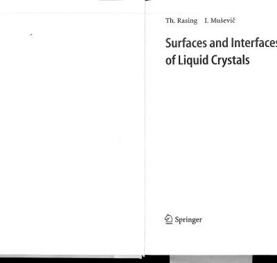 خرید و دانلود نسخه کامل کتاب Surfaces and Interfaces of Liquid Crystals