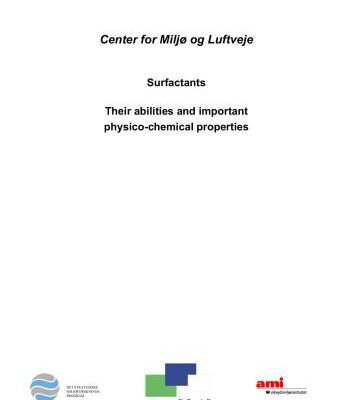 خرید و دانلود نسخه کامل کتاب Surfactants. Their abilities and important physico-chemical properties